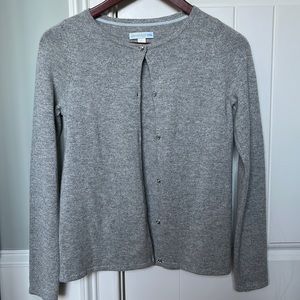 Garnet Hill Kids Cashmere Button-Down Cardigan, XL New